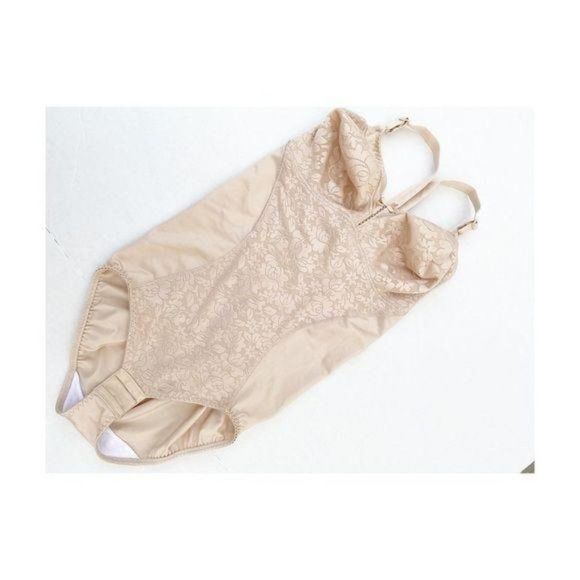 Vtg Playtex Body Suit Corselette D36 Neutral 80s